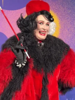 Cruella-Deville-D23-Expo-Red-And-Black-Fur-Coat