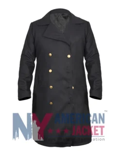 DCI Ellis Tv Series Ellis Black Wool Coat