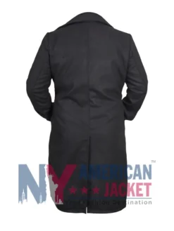 DCI Ellis Tv Series Ellis Black Wool Coat Back