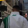 DJ Snake Algerian-Themed New York City White And Green Polyester Tracksuit back view