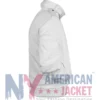 Damson Idris Snowfall S05 White Jacket with cotton fabric, viscose lining, and three outside pockets