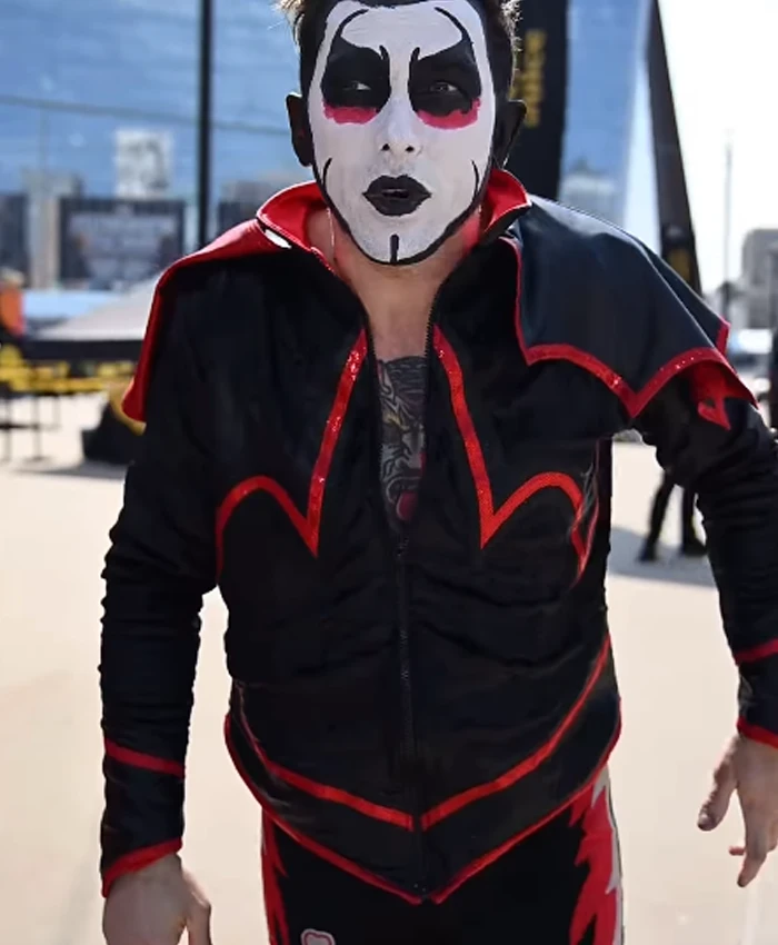 Danhausen SummerSlam 2026 Minnesota Black Cotton Entrance Jacket front view