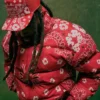 Denim Tears x André Leon Talley Fall 2026 Bandana Print Puffer Jacket front view