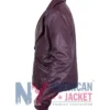 Descendants Wicked Wonderland Max Hatter Leather Jacket Purple