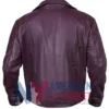 Descendants Wicked Wonderland Max Hatter Purple Leather Jacket Back