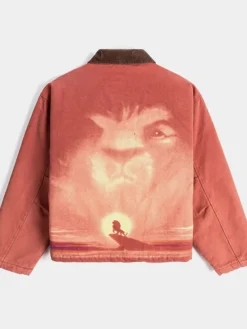 Disney The Lion King x Shoe Palace Video Vault Brown And Orange Cotton Lifestyle Jacket back view