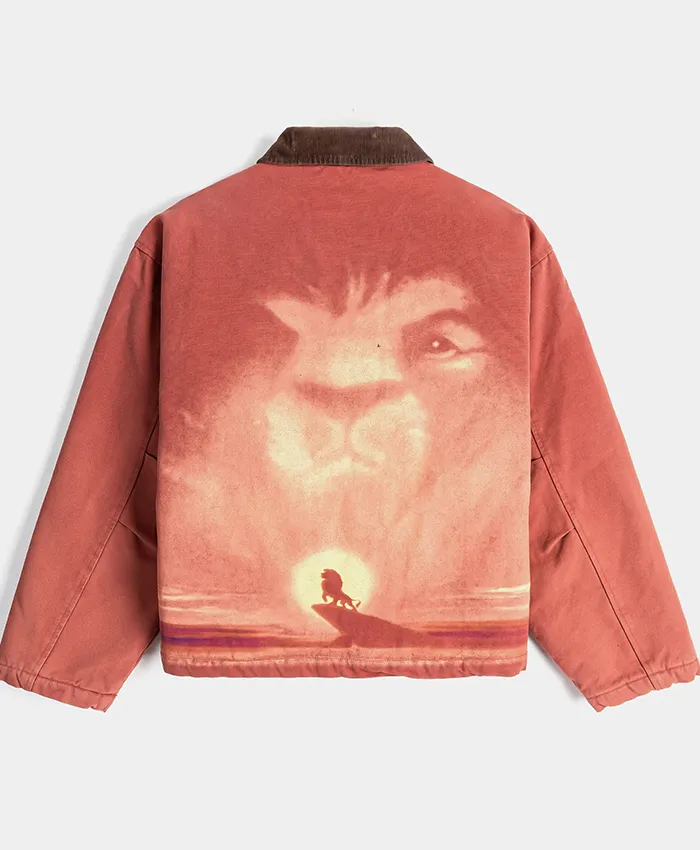Disney The Lion King x Shoe Palace Video Vault Brown And Orange Cotton Lifestyle Jacket back view