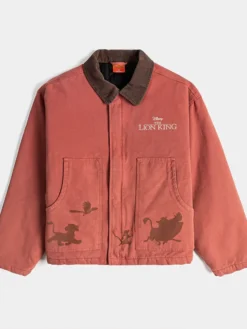Disney The Lion King x Shoe Palace Video Vault Brown And Orange Lifestyle Cotton Jacket front view