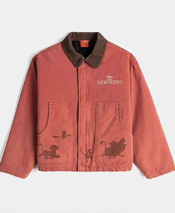 Disney The Lion King x Shoe Palace Video Vault Brown And Orange Lifestyle Cotton Jacket front view
