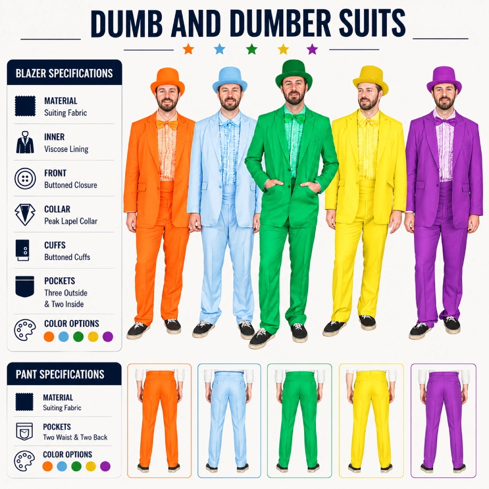 Dumb And Dumber Suits Infographic