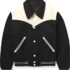 Dutton Ranch Premiere NY 2026 Morgan Wade Black Varsity Jacket front view