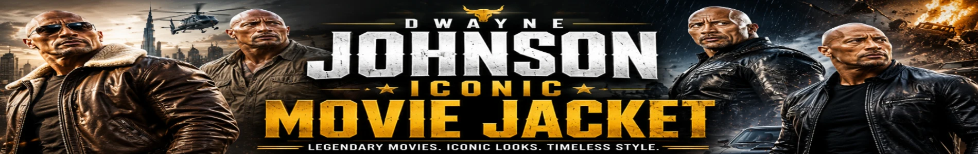 Dwayne Johnson Iconic Movie Jacket Category Banner 2026
