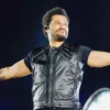 European 2026 The Weeknd Favorite Indie Video Game Black Biker Leather Vest front view