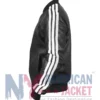 FIFA World Cup 2026 David Beckham Black Leather Bomber Jacket with YKK Zipper Closure