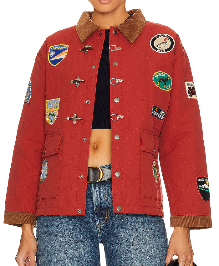 Found Quilt Patch Jacket In Red