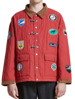 Found Quilt Patch Red Jacket