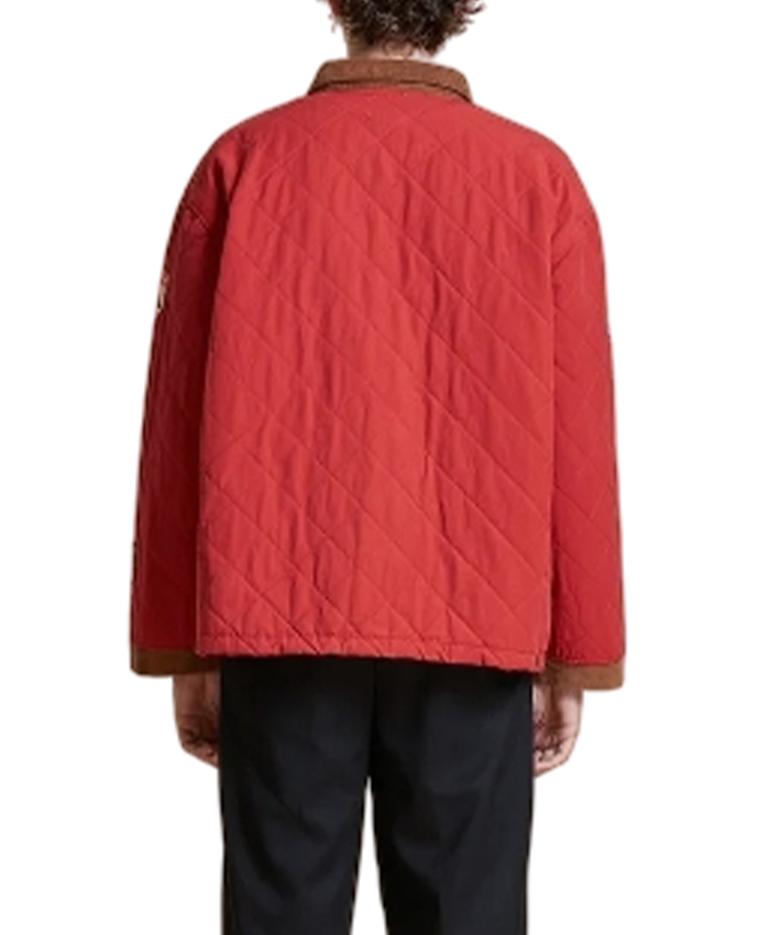 Found Quilt Patch Red Jacket Back