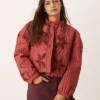 Free People Patchwork Quilted Jacket