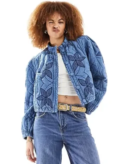Free People Quinn Quilted Patchwork Jacket