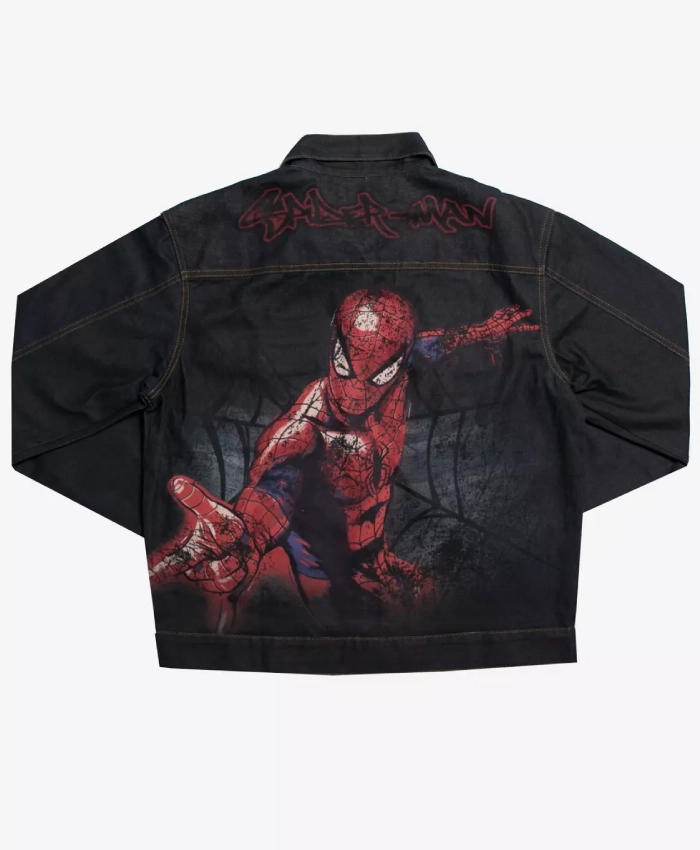 Spider Man Navy Blue Denim Jacket