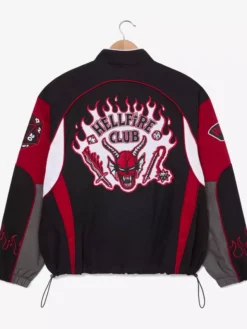 Buy Stranger Things Hellfire Multicolor Club Moto Jacket Sale For Men
