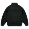 Grab Now Palace x South2 West8 Black Fleece Track Jacket back view