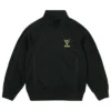 Grab Now Palace x South2 West8 Fleece Black Track Jacket front view