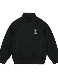 Grab Now Palace x South2 West8 Fleece Black Track Jacket front view