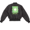 Grab TV-Series Lanterns 2026 Oath Black Satin Bomber Jacket back view