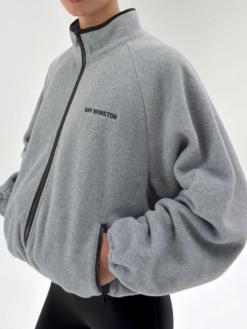 Grey-MR-Winston-Polar-Fleece-Jacket-For-Women