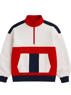 Hailey Kilgore Power Book III Raising Kanan 2026 Colorblock Half-Zip Fleece Jacket front view