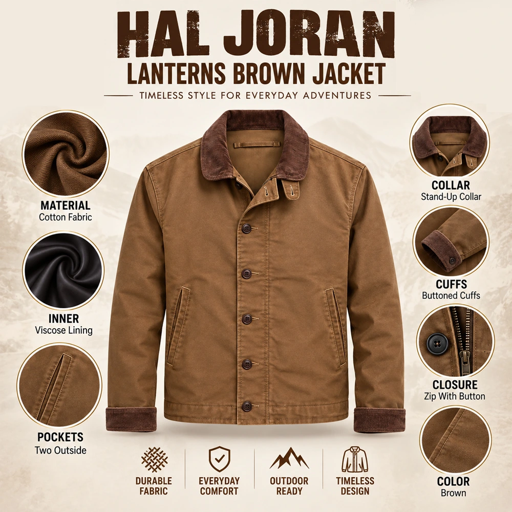 Hal Jordan Lanterns Brown Jacket Infographic