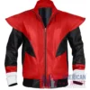 Halloween Nightcrawler Cosplay X‑Men Red And Black Biker Leather Jacket front view