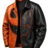 Halloween-Pumpkin-Black-and-Orange-Leather-Jacket