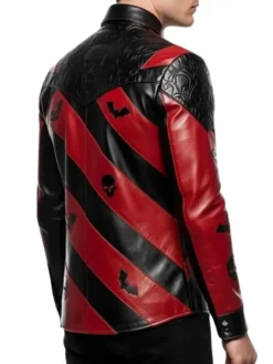 Halloween-Skull-Bat-Red-Black-Leather-Gothic-Cosplay-Jacket-Back