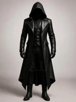 Halloween-x-Gothic-Black-Leather-Hooded-Trench-Coat