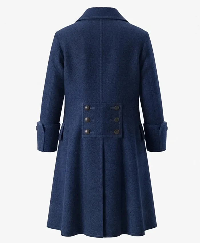 Halloween-x-Pirate-Wool-Swashbuckler-Trench-Coat-On-Sale-Blue-Back
