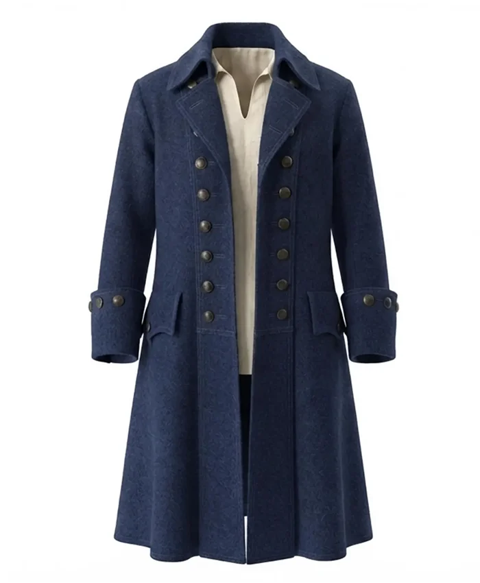 Halloween-x-Pirate-Wool-Swashbuckler-Trench-Coat-On-Sale-Blue