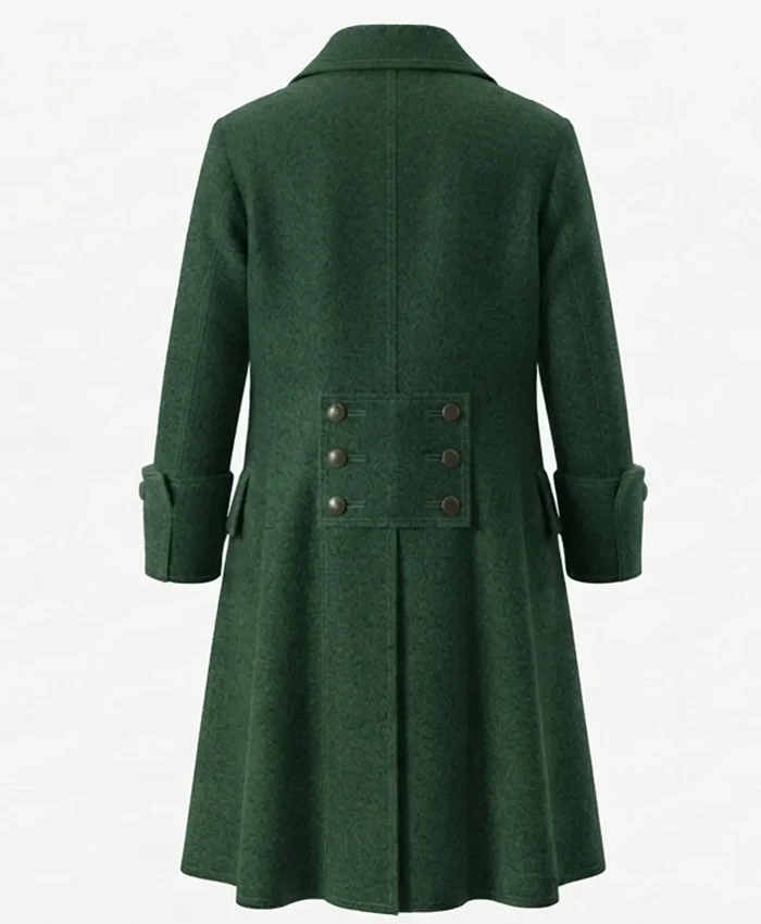 Halloween-x-Pirate-Wool-Swashbuckler-Trench-Coat-On-Sale-Green