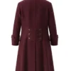 Halloween-x-Pirate-Wool-Swashbuckler-Trench-Coat-On-Sale-Maroon-Back