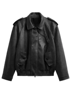 Honest Renovations S04 Jessica Alba Black Leather Jacket For Sale