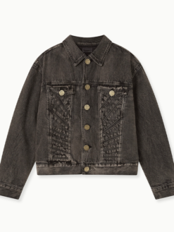 House Of Rrrors Washed Black Denim Trucker Jacket