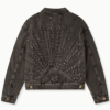 House Of Rrrors Washed Black Denim Trucker Jacket Back