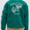 Independence Green Wool Varsity Jacket Back