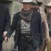 Jacob Dutton TV-Series Yellowstone 1923 Harrison Ford Black Cotton Jacket front view