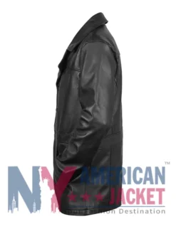 James Franco The Deuce Black Leather Coat For Sale