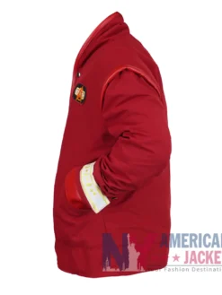 James T. Kirk Fictional Character The Final Frontier Star Trek Red Cotton Jacket side view