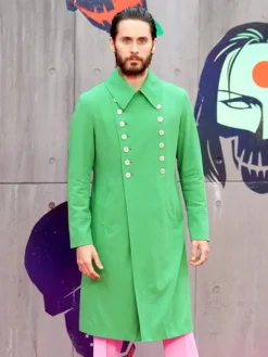 Jared Leto Green Long Jacket