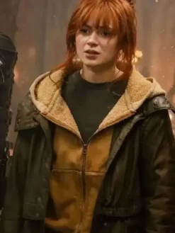 Jean Grey Spider-Man Brand New Day 2026 Green Cotton Hooded Jacket front view