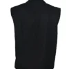 John Dutton TV-Series Yellowstone Black Wool Zip-Up Vest back view